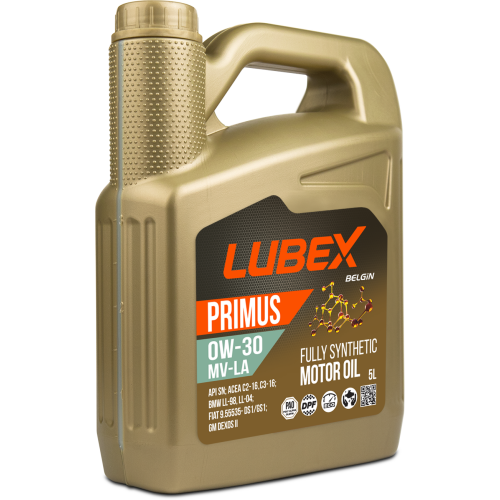 L034-1318-0405 LUBEX Синт-ое мот.масло PRIMUS MV-LA 0W-30 (5л) - 5 л L034-1318-0405 LUBEX Синт-ое мот.масло PRIMUS MV-LA 0W-30 (5л) - 5 л