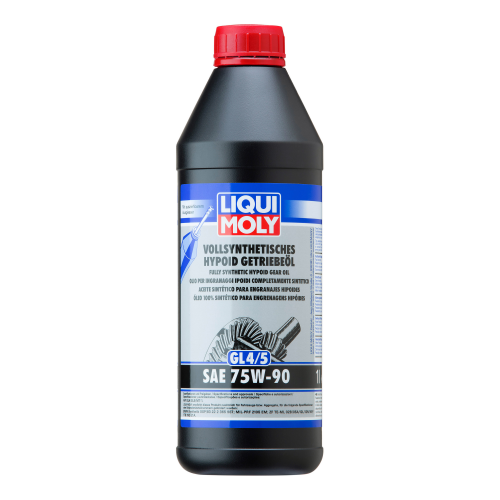1024 LiquiMoly Синт. тр.масло Vollsynth.Hypoid-Getrieb. 75W-90 GL-4/GL-5/MT-1 (1л) - 1 л 1024 LiquiMoly Синт. тр.масло Vollsynth.Hypoid-Getrieb. 75W-90 GL-4/GL-5/MT-1 (1л) - 1 л