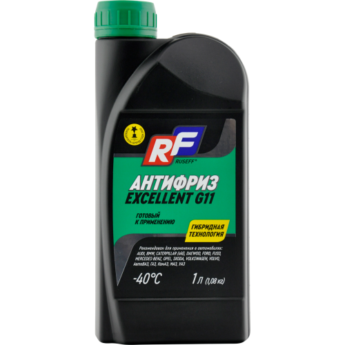 17341N RUSEFF Антифриз ANTIFREEZE EXCELLENT G11 (1л) - 1 кг 17341N RUSEFF Антифриз ANTIFREEZE EXCELLENT G11 (1л) - 1 кг