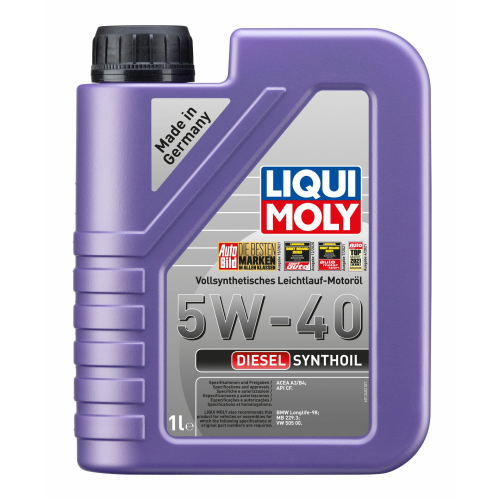 1340 LiquiMoly Синт-ое мот.масло Diesel Synthoil 5W-40 CF A3/B4 (1л) - 1 л 1340 LiquiMoly Синт-ое мот.масло Diesel Synthoil 5W-40 CF A3/B4 (1л) - 1 л