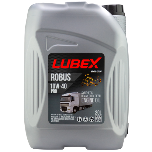 L019-0772-0020 LUBEX Синт-ое мот.масло ROBUS PRO 10W-40 CH-4/CI-4/SL A3/B4/E7 (20л) - 20 л L019-0772-0020 LUBEX Синт-ое мот.масло ROBUS PRO 10W-40 CH-4/CI-4/SL A3/B4/E7 (20л) - 20 л