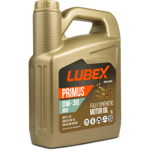 L034-1619-0405 LUBEX Синт-ое мот.масло PRIMUS MV 0W-30 CF/SL A3/B4 (5л) - 5 л L034-1619-0405 LUBEX Синт-ое мот.масло PRIMUS MV 0W-30 CF/SL A3/B4 (5л) - 5 л