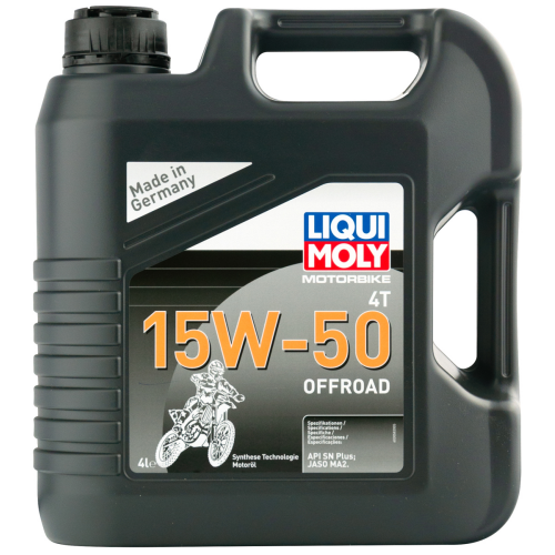 3058 LiquiMoly НС-синт. мот.масло д/4-т.мотоц. Motorbike 4T Offroad 15W-50 SN Plus MA2 (4л) - 4 л 3058 LiquiMoly НС-синт. мот.масло д/4-т.мотоц. Motorbike 4T Offroad 15W-50 SN Plus MA2 (4л) - 4 л
