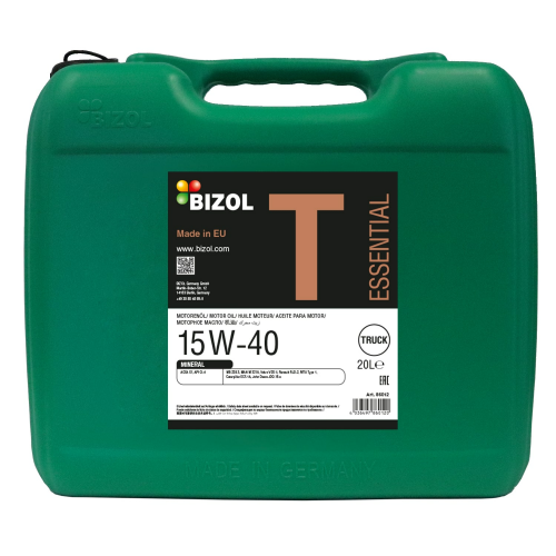 86012 BIZOL Мин. мот.масло Truck Essential 15W-40 (20л) - 20 л 86012 BIZOL Мин. мот.масло Truck Essential 15W-40 (20л) - 20 л