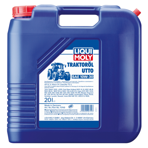 4749 LiquiMoly Мин. тр.масло д/тракт. Traktoroil UTTO 10W-30 GL-4 (20л) - 20 л 4749 LiquiMoly Мин. тр.масло д/тракт. Traktoroil UTTO 10W-30 GL-4 (20л) - 20 л