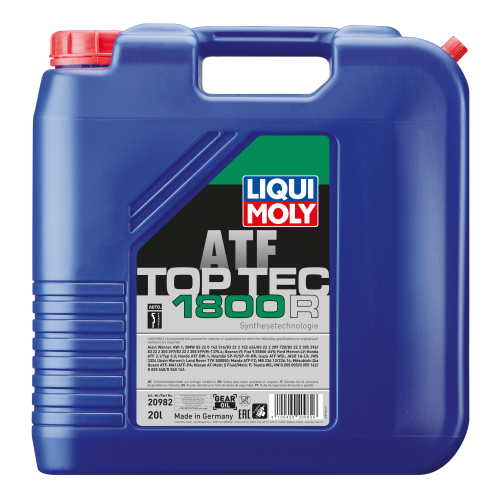 20982 LiquiMoly НС-синт. тр.масло д/АКПП Top Tec ATF 1800 R (20л) - 20 л 20982 LiquiMoly НС-синт. тр.масло д/АКПП Top Tec ATF 1800 R (20л) - 20 л