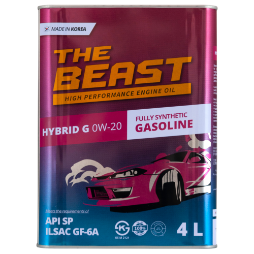 E0116L04U1 THE BEAST Синт-ое мот.масло HYBRID G 0W-20 (4л) - 4 л E0116L04U1 THE BEAST Синт-ое мот.масло HYBRID G 0W-20 (4л) - 4 л