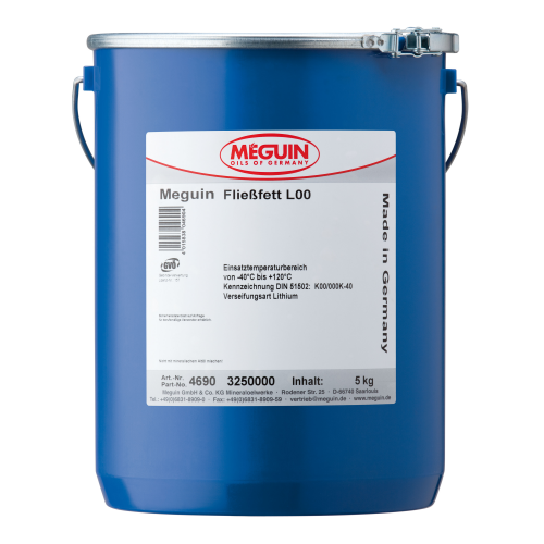 4690 Meguin Жидкая смазка д/центр.систем meguin Fliebfett L00 (5кг) - 5 кг 4690 Meguin Жидкая смазка д/центр.систем meguin Fliebfett L00 (5кг) - 5 кг