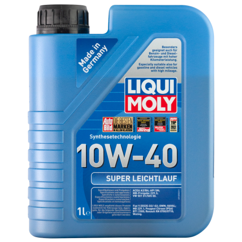 9503 LiquiMoly НС-синт. мот.масло Super Leichtlauf 10W-40 SN A3/B4 (1л) - 1 л 9503 LiquiMoly НС-синт. мот.масло Super Leichtlauf 10W-40 SN A3/B4 (1л) - 1 л