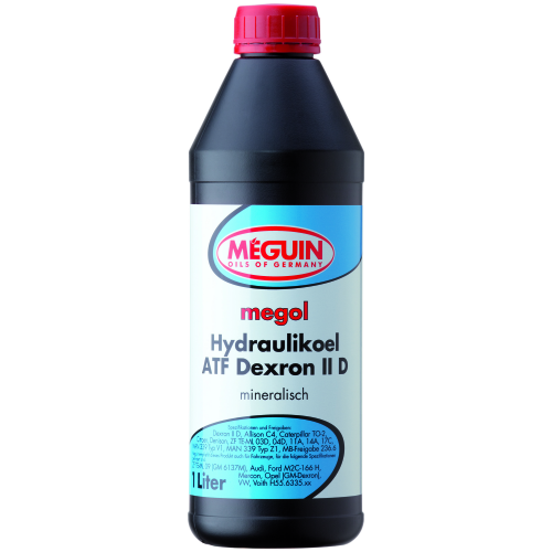 6479 Meguin Мин. тр.масло д/АКПП Megol Hydraulikoel ATF Dexron II D (1л) - 1 л 6479 Meguin Мин. тр.масло д/АКПП Megol Hydraulikoel ATF Dexron II D (1л) - 1 л