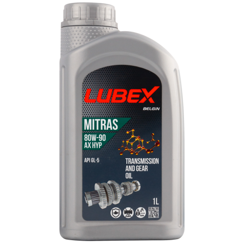 L020-0882-1201 LUBEX Мин. тр.масло MITRAS AX HYP 80W-90 GL-5 (1л) - 1 л L020-0882-1201 LUBEX Мин. тр.масло MITRAS AX HYP 80W-90 GL-5 (1л) - 1 л