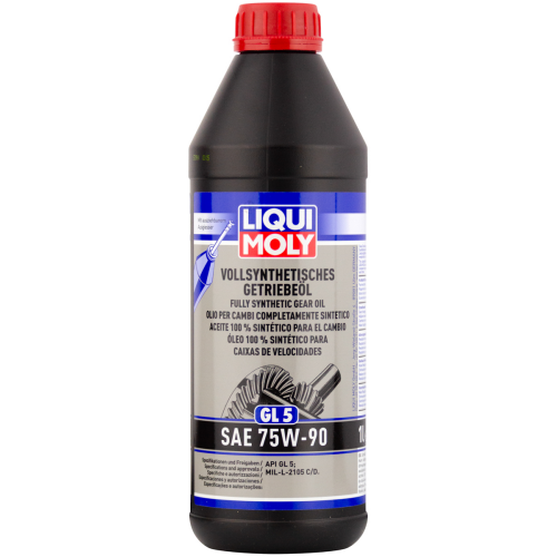1414 LiquiMoly Синт. тр.масло Vollsynthetisches Getrieb. 75W-90 GL-5 (1л) - 1 л 1414 LiquiMoly Синт. тр.масло Vollsynthetisches Getrieb. 75W-90 GL-5 (1л) - 1 л