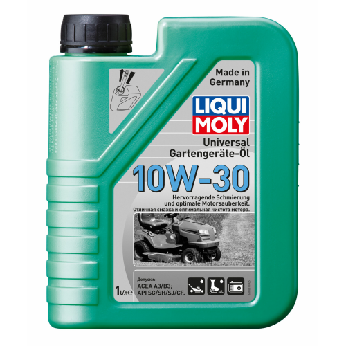 8037 LiquiMoly Мин. мот.масло д/газон. Universal 4-Takt Gartengerate-Oil 10W-30 CF/SG/SH/SJ A3/B3 (1л) - 1 л 8037 LiquiMoly Мин. мот.масло д/газон. Universal 4-Takt Gartengerate-Oil 10W-30 CF/SG/SH/SJ A3/B3 (1л) - 1 л