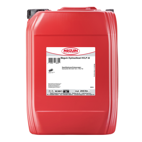 6381 Meguin Мин. гидр.масло meguin Hydraulikoel HVLP 32 (20л) - 20 л 6381 Meguin Мин. гидр.масло meguin Hydraulikoel HVLP 32 (20л) - 20 л