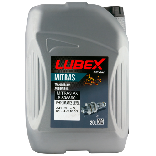 L020-0884-0020 LUBEX Мин. тр.масло MITRAS AX LS 80W-90 GL-5 (20л) - 20 л L020-0884-0020 LUBEX Мин. тр.масло MITRAS AX LS 80W-90 GL-5 (20л) - 20 л