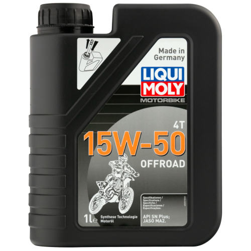 3057 LiquiMoly НС-синт. мот.масло д/4-т.мотоц. Motorbike 4T Offroad 15W-50 SN Plus MA2 (1л) - 1 л 3057 LiquiMoly НС-синт. мот.масло д/4-т.мотоц. Motorbike 4T Offroad 15W-50 SN Plus MA2 (1л) - 1 л