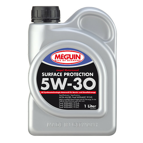 3193 Meguin НС-синт. мот.масло Megol Motorenoel Surface Protection 5W-30 A5/B5 (1л) - 1 л