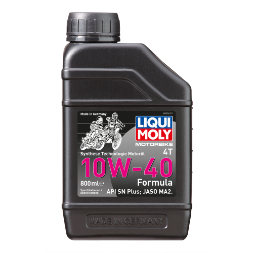 3036 LiquiMoly НС-синт. мот.масло д/4-т.мотоц. Motorbike 4T Formula 10W-40 SN Plus MA2 (0,8л) - 0,8 л 3036 LiquiMoly НС-синт. мот.масло д/4-т.мотоц. Motorbike 4T Formula 10W-40 SN Plus MA2 (0,8л) - 0,8 л