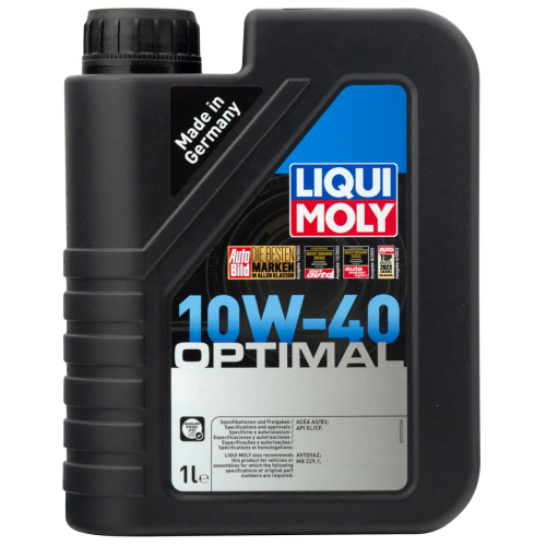 3929 LiquiMoly П/с. мот.масло Optimal 10W-40 CF/SL A3/B3 (1л) - 1 л 3929 LiquiMoly П/с. мот.масло Optimal 10W-40 CF/SL A3/B3 (1л) - 1 л