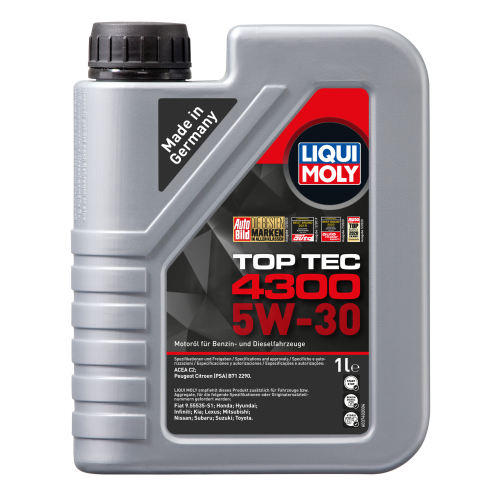 8030 LiquiMoly НС-синт. мот.масло Top Tec 4300 5W-30 C2 (1л) - 1 л 8030 LiquiMoly НС-синт. мот.масло Top Tec 4300 5W-30 C2 (1л) - 1 л