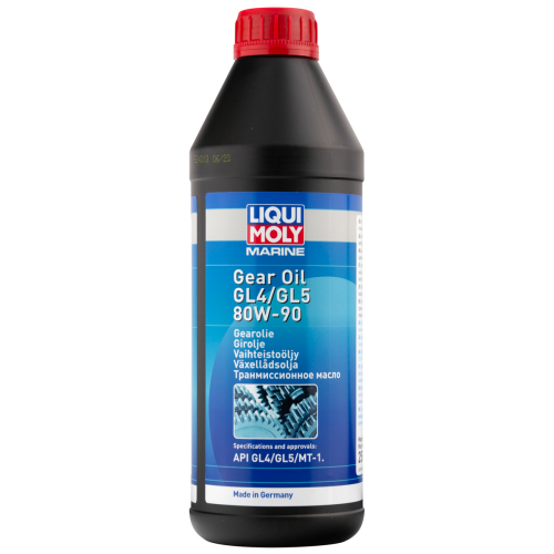 25069 LiquiMoly Мин. тр.масло д/водн.техн. Marine Gear Oil 80W-90 GL-4/GL-5/MT-1 (1л) - 1 л
