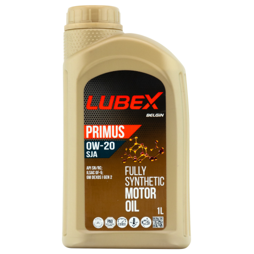 L034-1331-1201 LUBEX Синт. мот.масло PRIMUS SJA 0W-20 SN+RC GF-5 (1л) - 1 л L034-1331-1201 LUBEX Синт. мот.масло PRIMUS SJA 0W-20 SN+RC GF-5 (1л) - 1 л