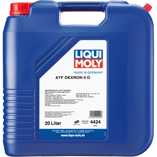4424 LiquiMoly Мин. тр.масло д/АКПП ATF Dexron II D (20л) - 20 л 4424 LiquiMoly Мин. тр.масло д/АКПП ATF Dexron II D (20л) - 20 л