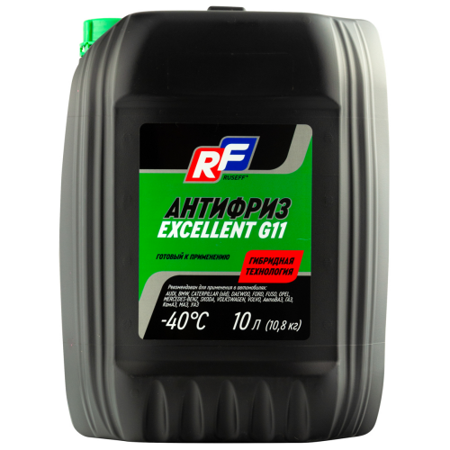 17343N RUSEFF Антифриз ANTIFREEZE EXCELLENT G11 (10л) - 10 кг 17343N RUSEFF Антифриз ANTIFREEZE EXCELLENT G11 (10л) - 10 кг