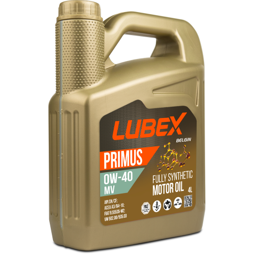 L034-1621-0404 LUBEX Синт-ое мот.масло PRIMUS MV 0W-40 CF/SN A3/B4 (4л) - 4 л L034-1621-0404 LUBEX Синт-ое мот.масло PRIMUS MV 0W-40 CF/SN A3/B4 (4л) - 4 л