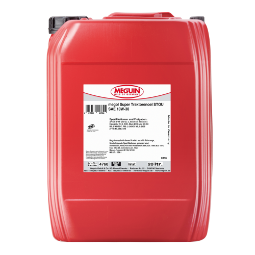 4760 Meguin Мин. мот.масло д/тракт, Megol Super Traktorenoel STOU 10W-30 CF-4/SF/GL-4 E2 (20л) - 20 л 4760 Meguin Мин. мот.масло д/тракт, Megol Super Traktorenoel STOU 10W-30 CF-4/SF/GL-4 E2 (20л) - 20 л