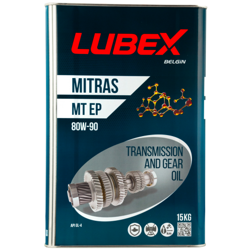 L020-0898-0015 LUBEX Мин. тр.масло MITRAS MT EP 80W-90 GL-4 (15кг) - 15 кг L020-0898-0015 LUBEX Мин. тр.масло MITRAS MT EP 80W-90 GL-4 (15кг) - 15 кг