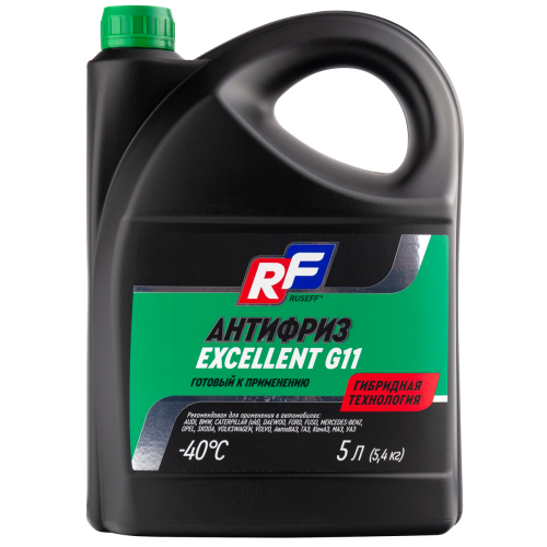 17342N RUSEFF Антифриз ANTIFREEZE EXCELLENT G11 (5л) - 5 кг 17342N RUSEFF Антифриз ANTIFREEZE EXCELLENT G11 (5л) - 5 кг