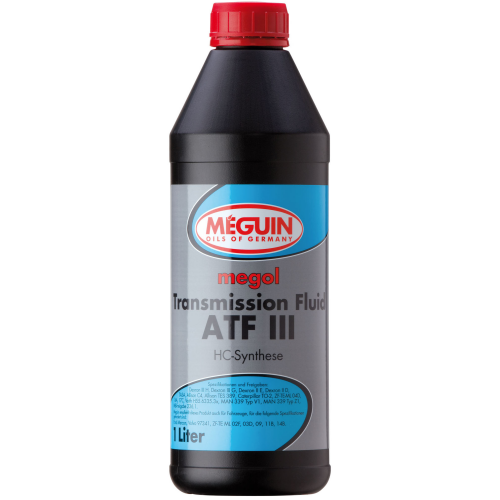 4875 Meguin НС-синт. тр.масло д/АКПП Megol Transmission Fluid ATF III (1л) - 1 л 4875 Meguin НС-синт. тр.масло д/АКПП Megol Transmission Fluid ATF III (1л) - 1 л