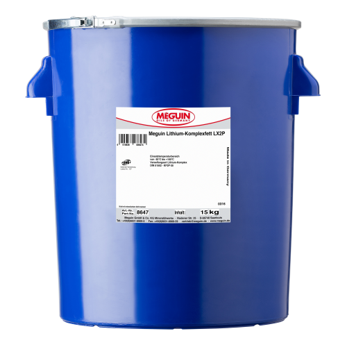 8647 Meguin Высокотемп.литиевая смазка д/подшипников meguin Lithium-Komplexfett LX2P (15кг) - 15 кг