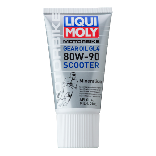 1680 LiquiMoly Мин. тр.масло д/скутеров Motorbike Gear Oil Scooter 80W-90 GL-4 (0,15л) - 0,15 л 1680 LiquiMoly Мин. тр.масло д/скутеров Motorbike Gear Oil Scooter 80W-90 GL-4 (0,15л) - 0,15 л